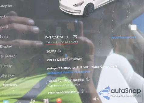 2022 Tesla Model 3 Performance Dual Motor All-Wheel Drive from USA, damaged, VIN 5YJ3E1EC2NF123525